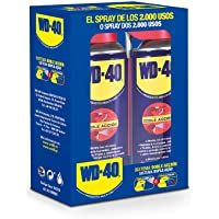 Los mejores  - WD-40 Producto Multi-Uso Doble Acción- Spray 400ml-Pack x2 -Aplicación amplia o precisa. Lubrica- Afloja- Protege del…